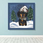 Dachshond     canvas afdruk (Insitu (Houten vloer))