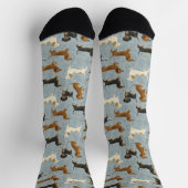 Dachshond Cartoon Patroon Sokken (Top)