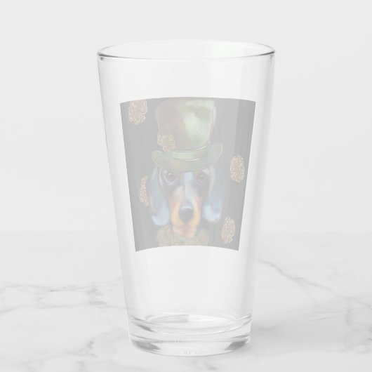 Dachshond glas (Achterkant)