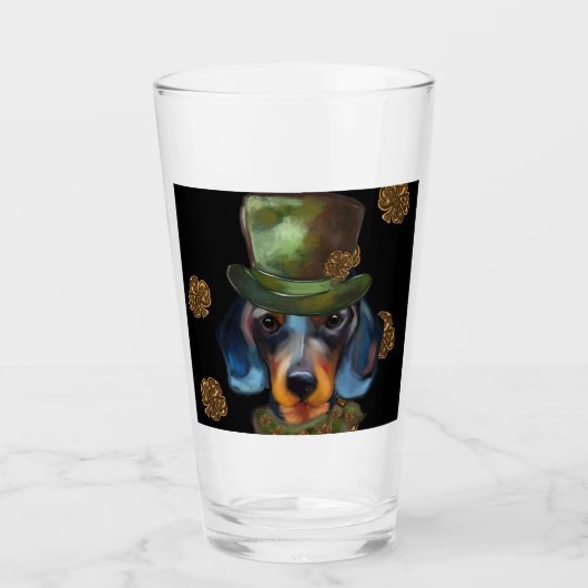 Dachshond      glas (Voorkant)