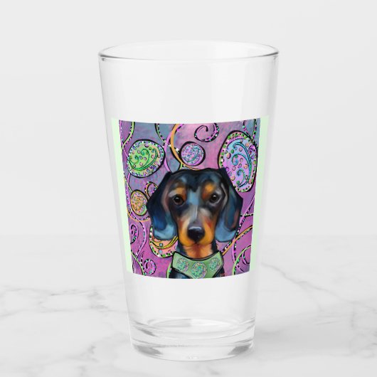 DACHSHOND GLAS (Voorkant)
