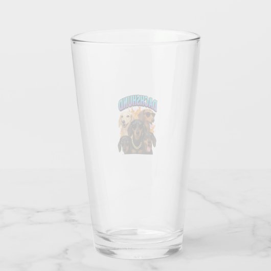 Dachshond Glas (Achterkant)