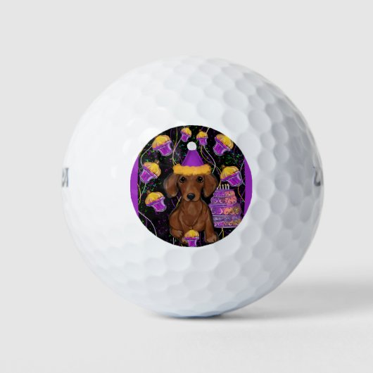 Dachshond Golfballen (Voorkant)