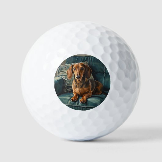 Dachshond Golfballen (Voorkant)
