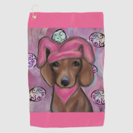 Dachshond Golfhanddoek