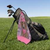 Dachshond Golfhanddoek (Groen)