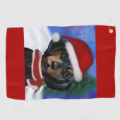 Dachshond Golfhanddoek (Horizontaal)