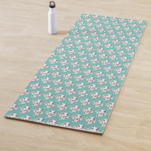 Dachshond handgetekende schets zwart witte puppy h yogamat