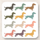 Dachshond Honden Bier Onderzetter (Voorkant)