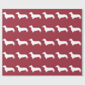 dachshond-hondenpatroon cadeaupapier (Vlak)