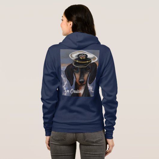 Dachshond Hoodie (Achterkant volledig)