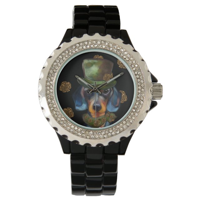 Dachshond      horloge (Voorkant)