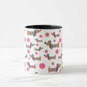 Dachshond in trui mok (Midden)