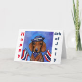 Dachshond kaart (Voorkant)