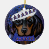 Dachshond Keramisch Ornament (Voorkant)
