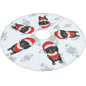 Dachshond Kerstboom Rok (Gekanteld)