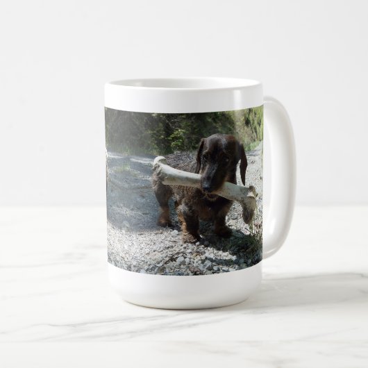 Dachshond Koffiemok (Voorkant rechts)