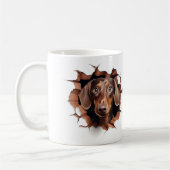 Dachshond koffiemok (Links)
