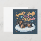 Dachshond Korte Poten Grote Dromen (Voorkant / Achterkant)