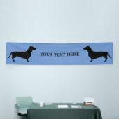 Dachshond Korthaar - Silhouette 1 Spandoek (Beurs)