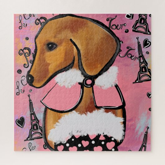 Dachshond legpuzzel (Verticaal)