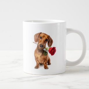 Dachshond Liefde Grote Koffiekop