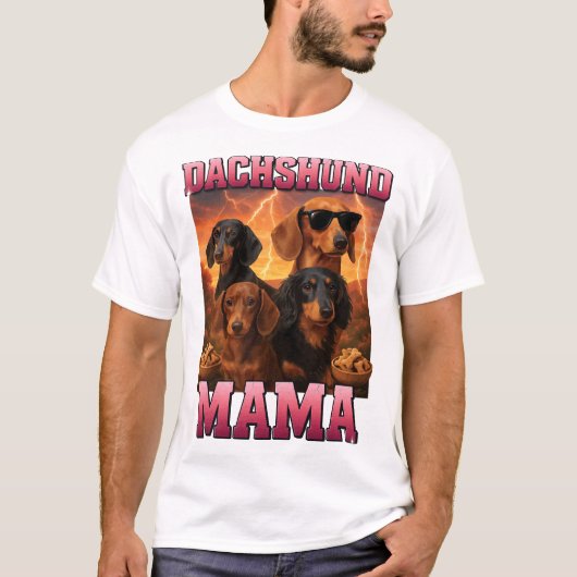 Dachshond Mama T-shirt (Voorkant)
