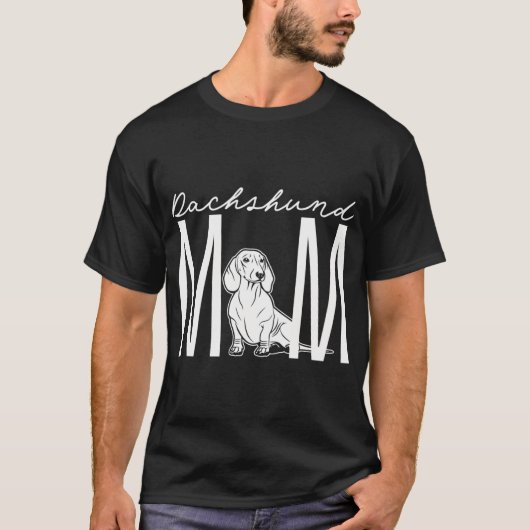 Dachshond moeder t-shirt (Voorkant)