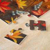 Dachshond op de boerderij in de herfst legpuzzel (Zijkant)
