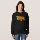 Dachshond Retro Dachshonden Dachshond Trui (Voorkant volledig)