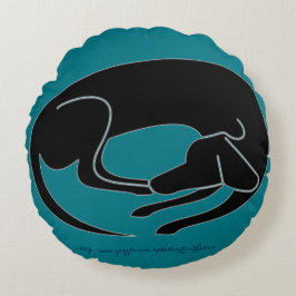 "Dachshond" Rond Kussen