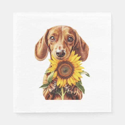 Dachshond Servet (Voorkant)