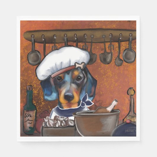 Dachshond Servet (Voorkant)