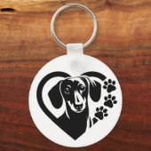 Dachshond Sleutelhanger (Voorkant)
