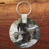 Dachshond Sleutelhanger (Achterkant)
