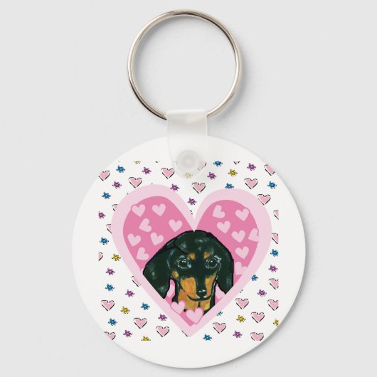Dachshond Sleutelhanger (Voorkant)