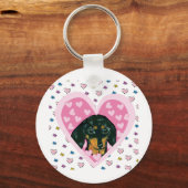 Dachshond Sleutelhanger (Voorkant)