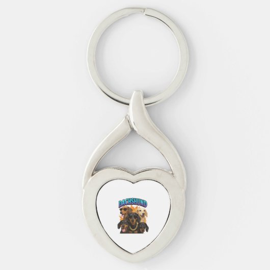 Dachshond sleutelhanger (Voorkant)