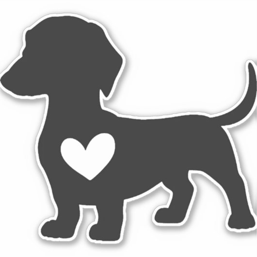 Dachshond sticker (Voorkant)