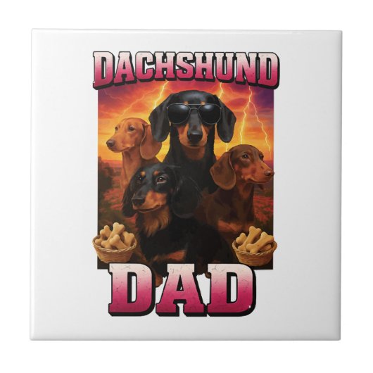 Dachshond tegeltje (Voorkant)