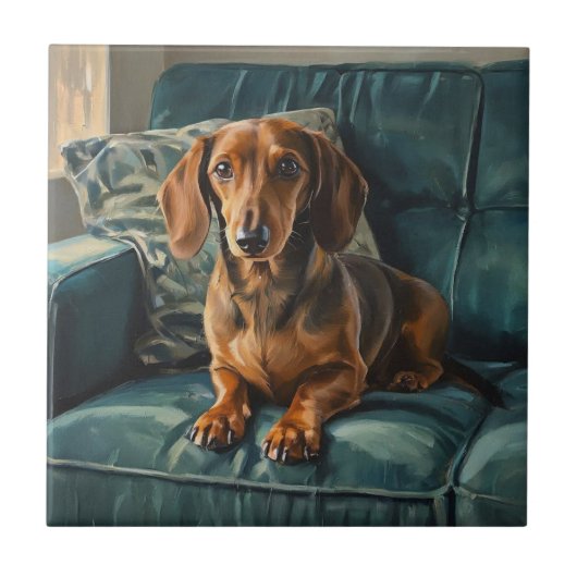 Dachshond Tegeltje (Voorkant)