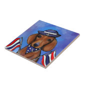 Dachshond    tegeltje (Zijkant)
