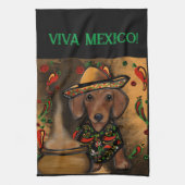 Dachshond theedoek (Verticaal)