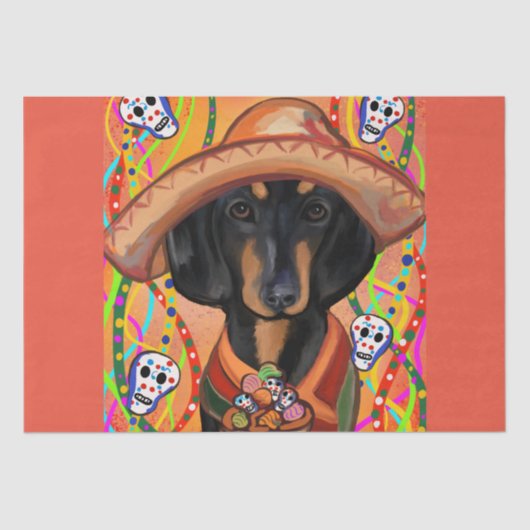 DACHSHOND      TISSUEPAPIER (Voorkant)
