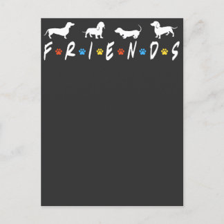 Dachshond Vrienden Briefkaart