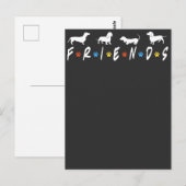 Dachshond Vrienden Briefkaart (Voorkant / Achterkant)
