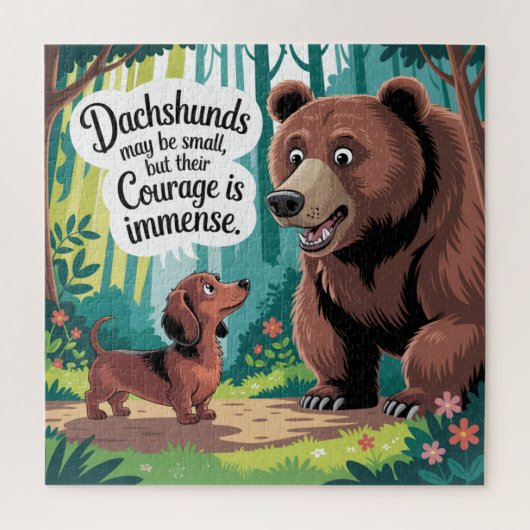 Dachshonden Kunnen Klein Zijn Legpuzzel (Verticaal)