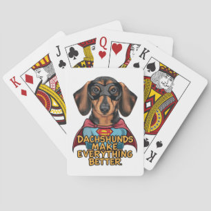 Dachshonden maken alles beter pokerkaarten