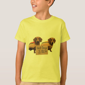 Dachshonden verkocht als hotdogs t-shirt