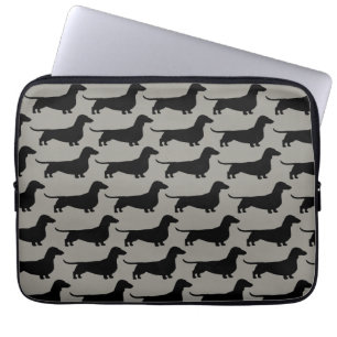 Dachshondenpatroon (Kortharige Wiener Honden) Laptop Sleeve